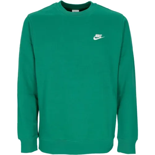 Crewneck Sweatshirt Malachit/Weiß Stilvolles Design , Herren, Größe: XL - Nike - Modalova