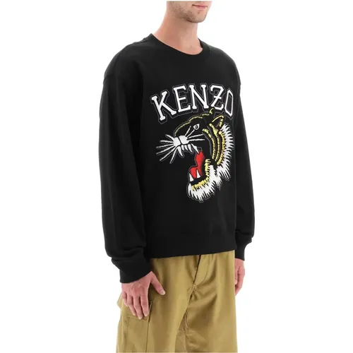 Tiger Varsity Jungle Crew-neck Sweatshirt , Herren, Größe: XS - Kenzo - Modalova