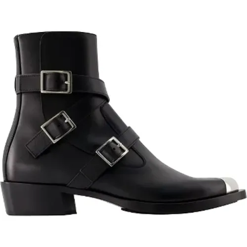 Leather boots , female, Sizes: 7 UK, 8 UK - alexander mcqueen - Modalova