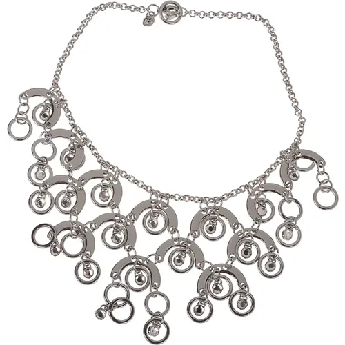 Elegant Silver Sphere Necklace , female, Sizes: ONE SIZE - Paco Rabanne - Modalova