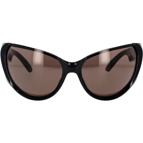 Butterfly Frame Sunglasses Bb0201S 001 , female, Sizes: 65 MM - Balenciaga - Modalova