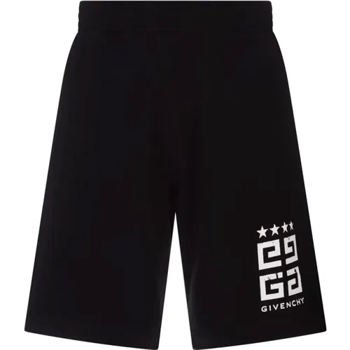 Schwarze Bermuda-Shorts mit 4G-Logo , Herren, Größe: M - Givenchy - Modalova