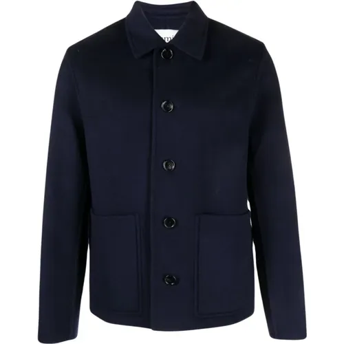 Elegant Men`s Coat , male, Sizes: L - Ami Paris - Modalova