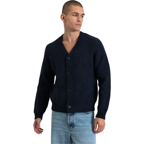 Wollmischung Strickjacke , Herren, Größe: L - Hugo Boss - Modalova