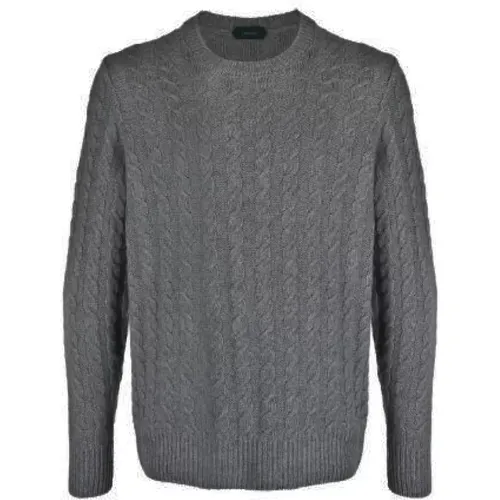 Sweaters Grey , male, Sizes: XL, L, 2XL - Zanone - Modalova