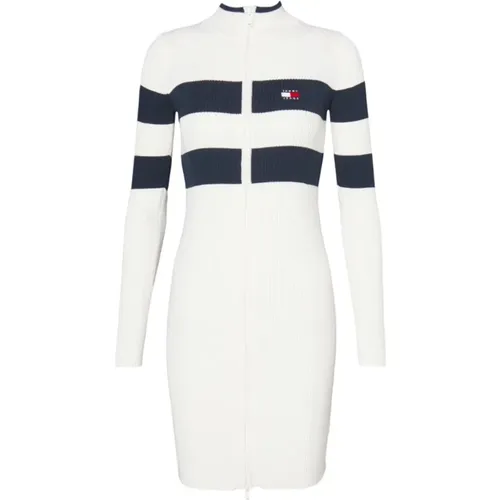 Elegantes Strickkleid mit gerippter Textur - Tommy Hilfiger - Modalova