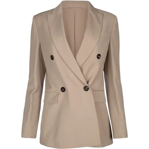 Wool Blend Jacket , female, Sizes: 2XS - BRUNELLO CUCINELLI - Modalova