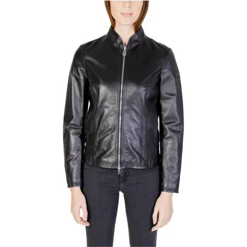 Womens Leather Jacket - Spring/Summer Collection , female, Sizes: L, S, XS, M - Peuterey - Modalova