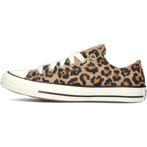 Leopard Print Low Top Sneakers , Damen, Größe: 36 1/2 EU - Converse - Modalova