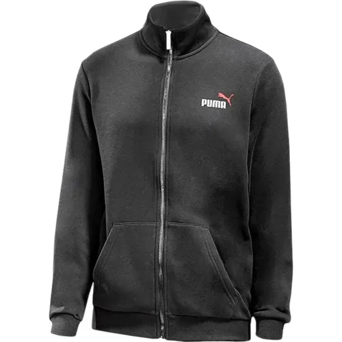 Logo-Sweatshirt mit Reißverschluss aus Baumwolle , Herren, Größe: L - Puma - Modalova