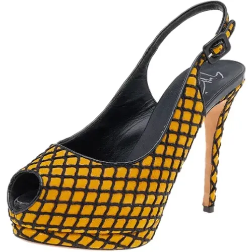 Pre-owned Fabric sandals , female, Sizes: 5 1/2 UK - Giuseppe Zanotti Pre-owned - Modalova