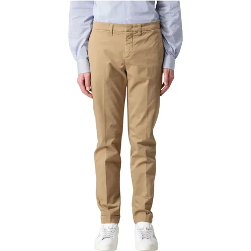 Cropped Trousers , male, Sizes: W33 - Fay - Modalova