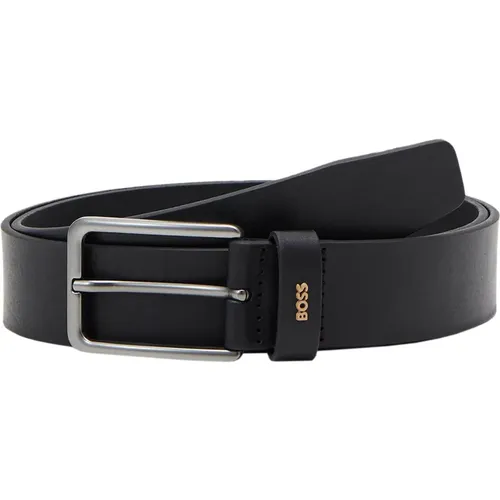 Leather Logo Belt Men , male, Sizes: 85 CM, 90 CM, 95 CM - Boss - Modalova