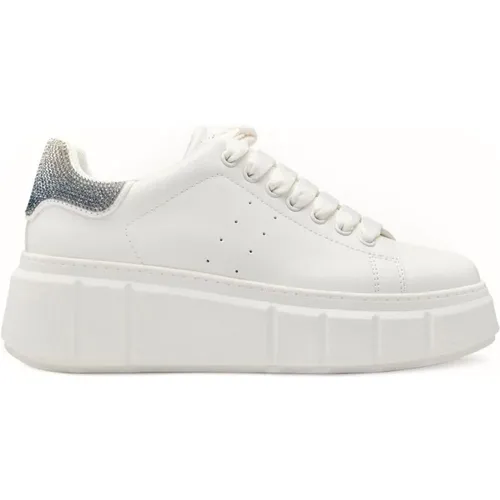 Weiße Silberne Sneakers für Frauen , Damen, Größe: 39 EU - tamaris - Modalova