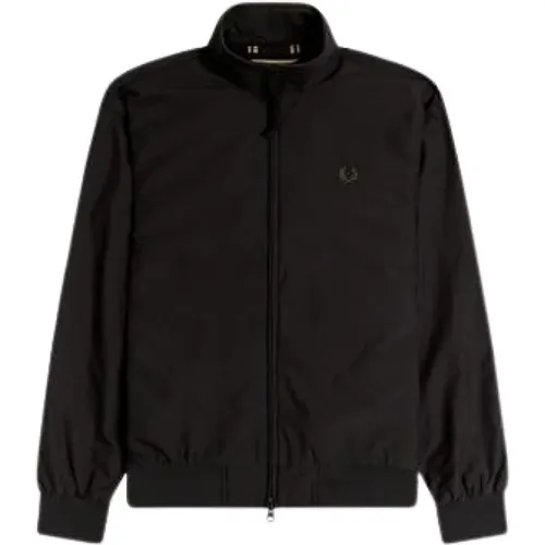 Sweatshirt mit Reißverschluss , Herren, Größe: M - Fred Perry - Modalova