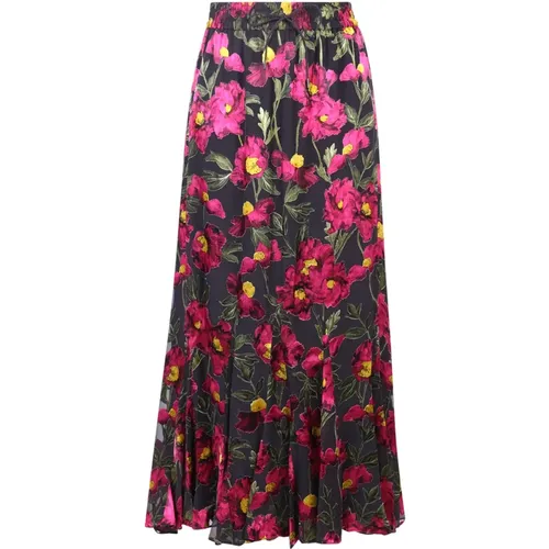 Floral Multi Skirt for Women , female, Sizes: S - alice + olivia - Modalova