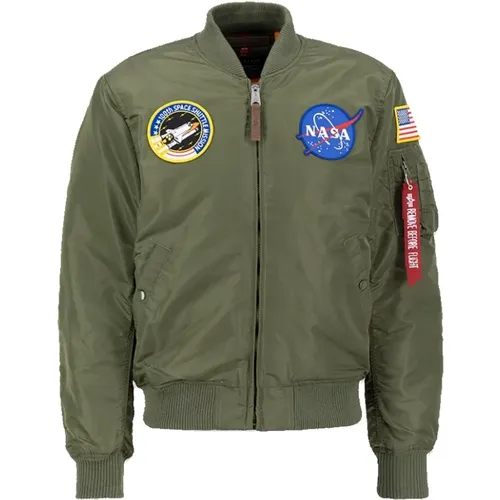 Nasa Ma-1 VF Flight Jacket , male, Sizes: XL - alpha industries - Modalova