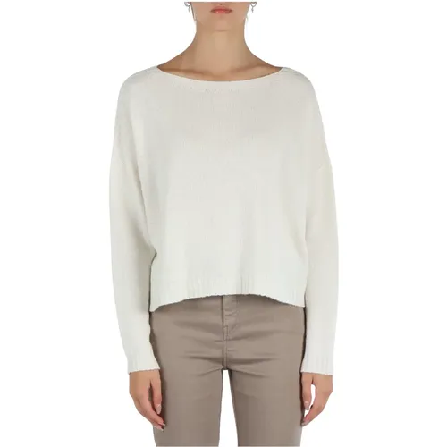 Kaschmir Cropped Pullover , Damen, Größe: M - Marella - Modalova