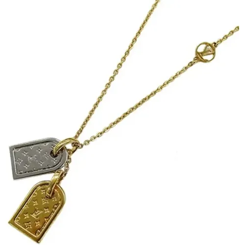 Pre-owned Metal necklaces , female, Sizes: ONE SIZE - Louis Vuitton Vintage - Modalova