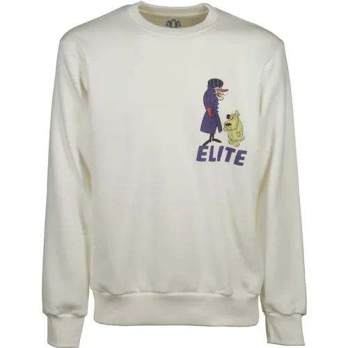 Elite Sweatshirt Rundhals Creme , Herren, Größe: XL - Equipe 55 - Modalova