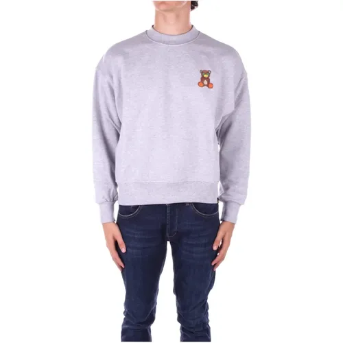 Grauer Logo Front Pullover , Herren, Größe: S - BARROW - Modalova