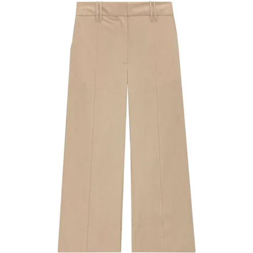 Melange Cropped Pants , female, Sizes: S, L - Ganni - Modalova