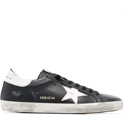 Leather Distressed Sneakers , male, Sizes: 9 UK, 8 UK, 10 UK, 11 UK, 6 UK, 7 UK, 12 UK, 5 UK - Golden Goose - Modalova