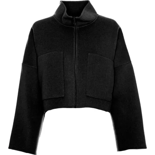 Kurze Cropped Jacke mit Stehkragen , Damen, Größe: M - drykorn - Modalova