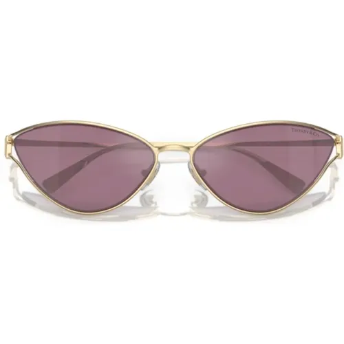 Cat-Eye-Sonnenbrille mit abnehmbaren Kanten , Damen, Größe: 61 MM - Tiffany - Modalova