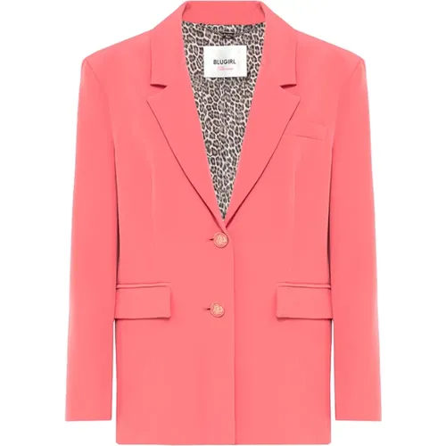 Rosa Elegante Jacke für Frauen , Damen, Größe: S - Blugirl - Modalova