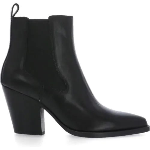 Leather Arrow Toe Boots , female, Sizes: 6 UK, 3 UK - Ash - Modalova