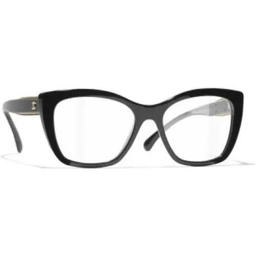 Schwarze Optische Brille Stilvoll und vielseitig , Damen, Größe: 53 MM - Chanel - Modalova