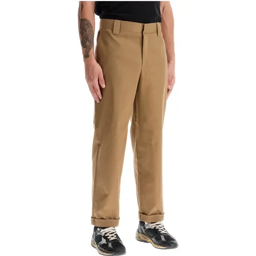 Weite Chino Hose mit Gekürztem Saum , Herren, Größe: M - Golden Goose - Modalova