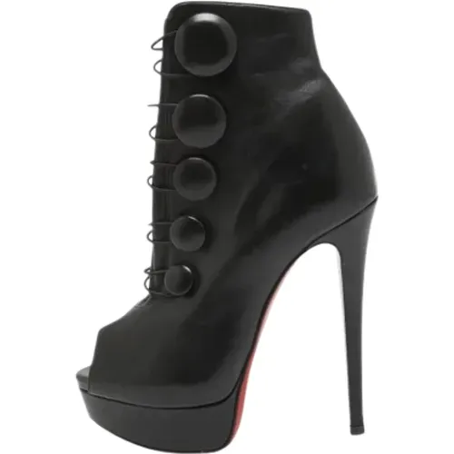 Pre-owned Leather boots , female, Sizes: 2 UK - Christian Louboutin Pre-owned - Modalova