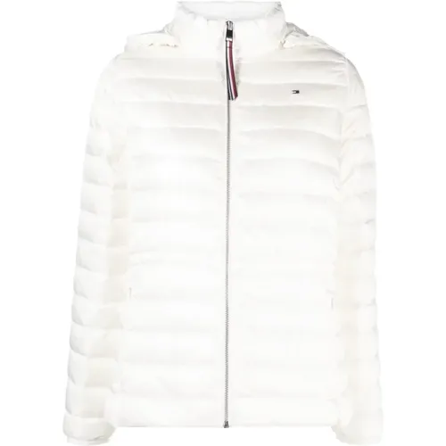 Feminine low down jacket , female, Sizes: S, M, XS, L - Tommy Hilfiger - Modalova