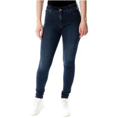 Luzien Skinny Fit Highwaist Jeans , Damen, Größe: W26 L30 - Replay - Modalova