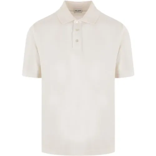 Polo Shirt with Monogram Logo Embroidery , male, Sizes: S - Saint Laurent - Modalova