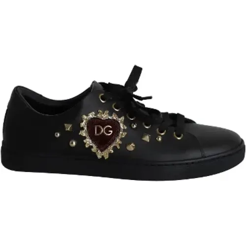 Pre-owned Leather sneakers , female, Sizes: 2 UK - Dolce & Gabbana Pre-owned - Modalova
