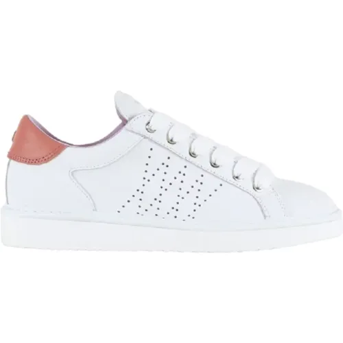 Lace-Up Sneakers with Coral Rear Spoiler , female, Sizes: 3 UK, 6 UK, 5 UK, 8 UK - Panchic - Modalova