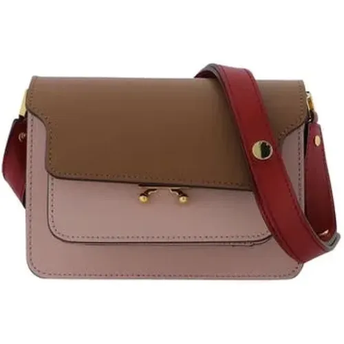 Leather handbags , female, Sizes: ONE SIZE - Marni - Modalova