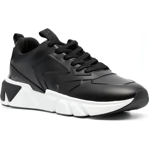 Men`s Leather Sneakers , male, Sizes: 11 UK, 10 UK - Calvin Klein - Modalova