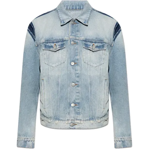 Denimjacke mit Vintage-Effekt - MM6 Maison Margiela - Modalova