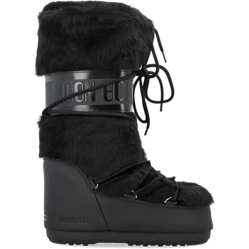 Faux Fur Winter Boots , female, Sizes: 2 UK - moon boot - Modalova