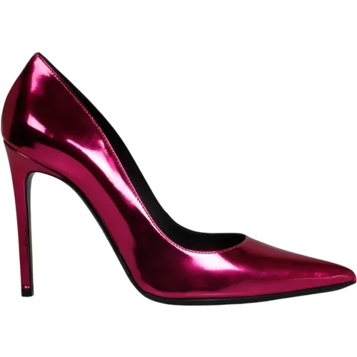 Metallized Nappa Leather Pumps , female, Sizes: 4 1/2 UK, 5 1/2 UK, 8 UK - Roberto Festa - Modalova