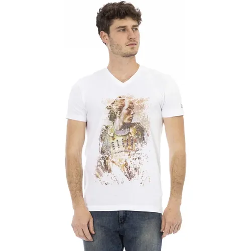 Short Sleeve V-Neck T-Shirt - Action , male, Sizes: S, L, 3XL, XL, 2XL, M - Trussardi - Modalova