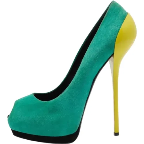 Pre-owned Suede heels , female, Sizes: 7 UK - Giuseppe Zanotti Pre-owned - Modalova