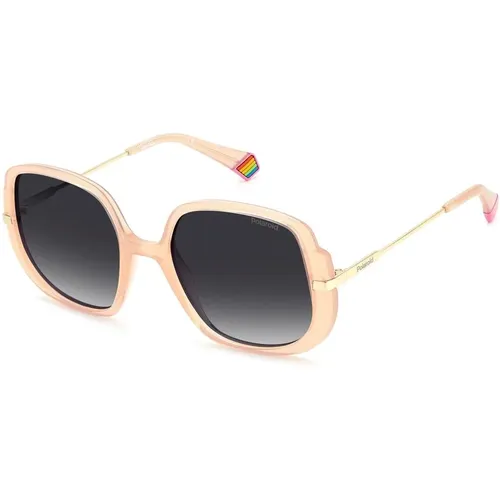 Rosa Metall-Sonnenbrille mit Einzigartigem Design - Polaroid - Modalova