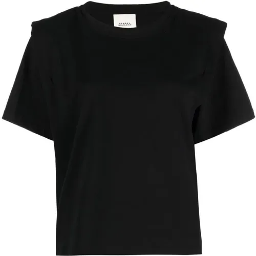 Zelitos T-Shirt with Padded Shoulders , female, Sizes: XS - Isabel Marant Étoile - Modalova