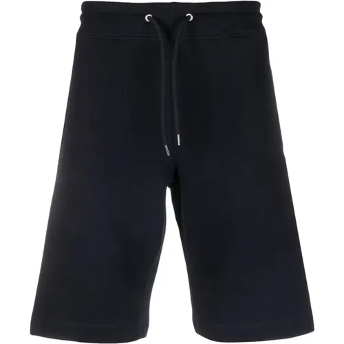 Navy Zebra-Patch -Cotton Track Shorts , male, Sizes: 2XL, S, L - Paul Smith - Modalova