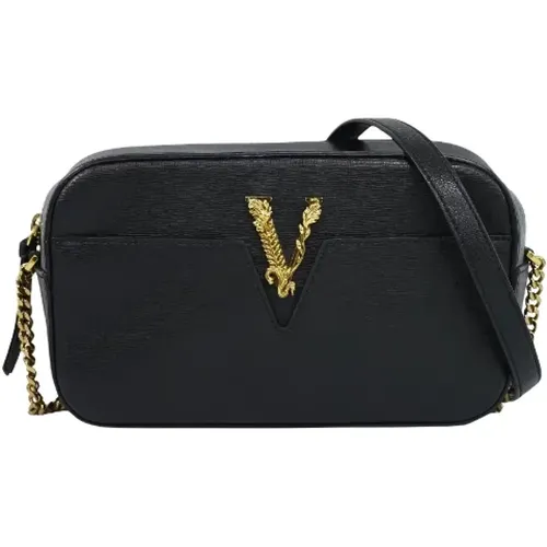 Pre-owned Leather shoulder-bags , female, Sizes: ONE SIZE - Versace Pre-owned - Modalova